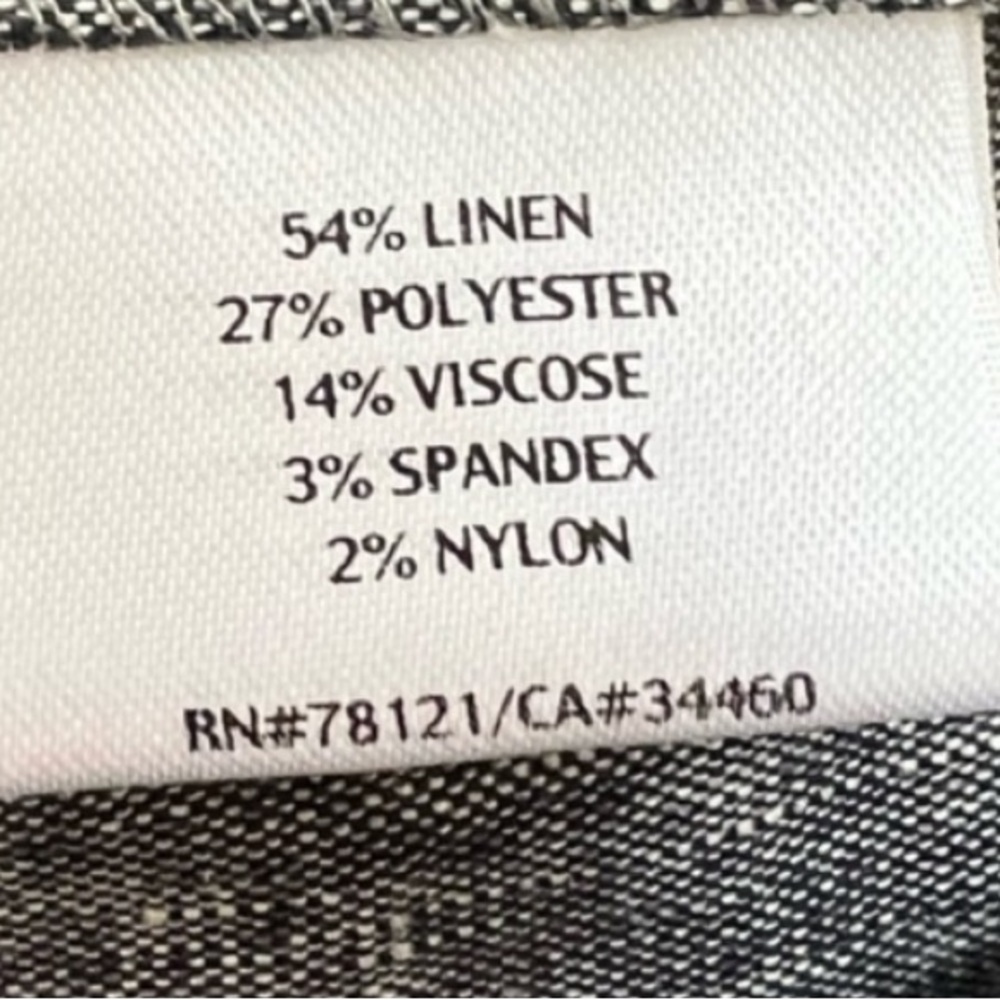 NWOT Eileen Fisher Silver Metallic Linen Blend Lantern Skirt Size L - Picture 4 of 13